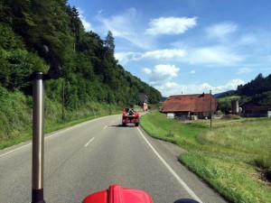 Treckerfahrer Kollweiler unterwegs