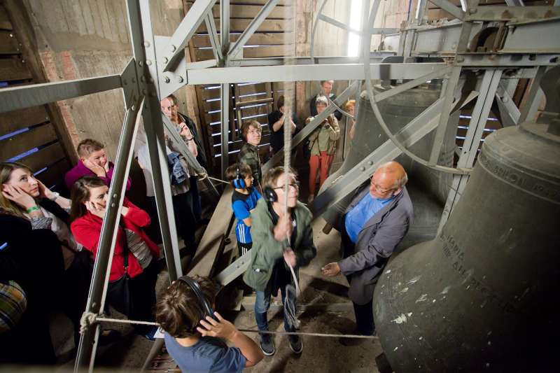 Begehung des Glockenturms im Wormser Dom (Foto: Bernward Bertram)