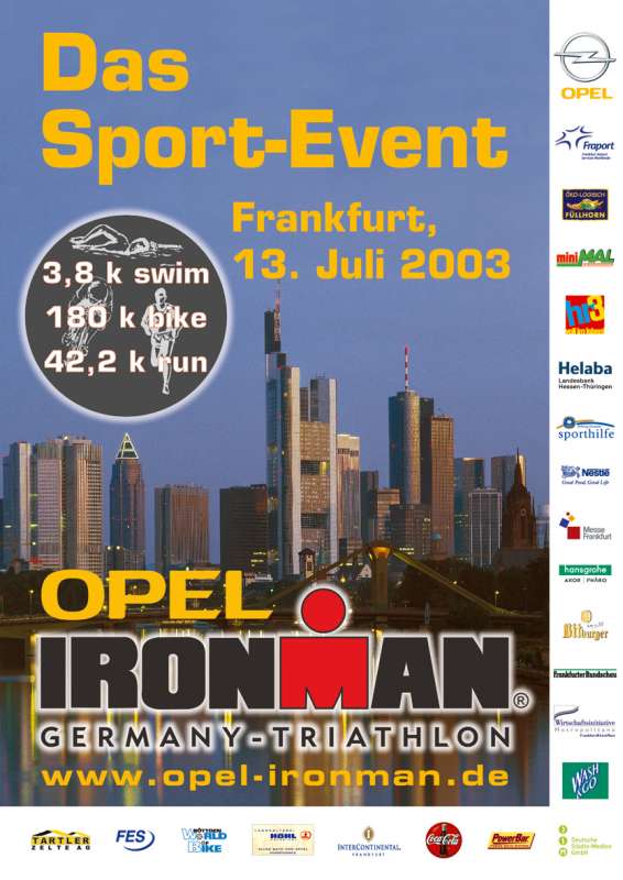 Plakat aus dem Jahr 2003 (Foto: IRONMAN)