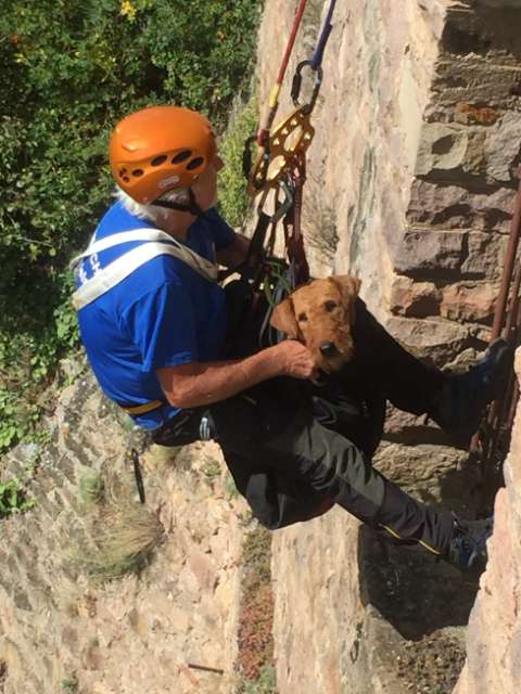 Der Terrier wurde gerettet (Foto: Feuerwehr Bad Kreuznach)