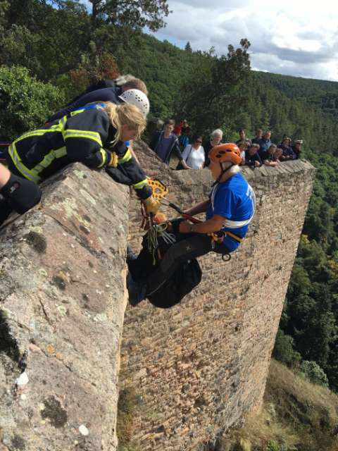 Wieder oben angekommen (Foto: Feuerwehr Bad Kreuznach)