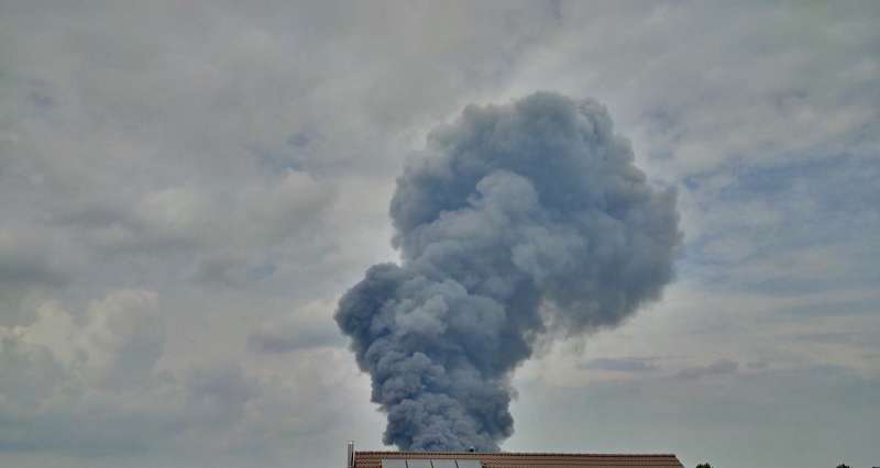 Von Weitem war eine Rauchsäule zu sehen (Foto: privat)