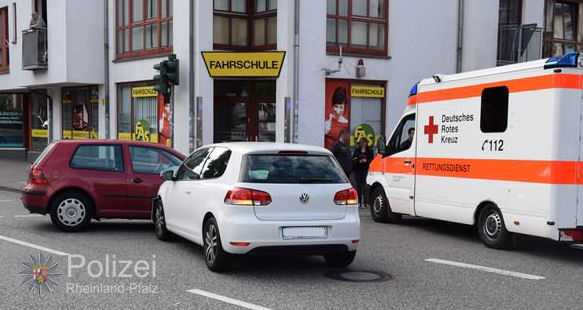 Blick auf die Unfallstelle von der Barbarossastraße aus