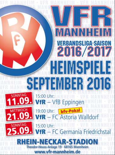 VfR-Heimspielplakat