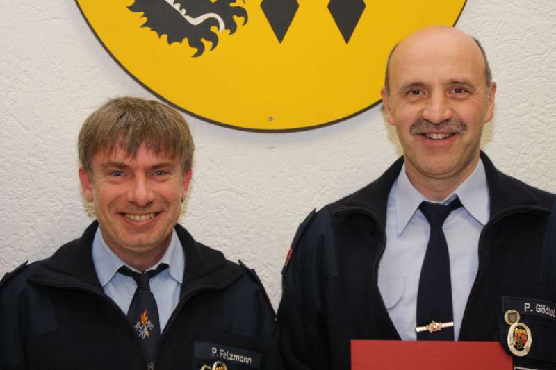 Patric Felzmann und Peter Gödtel. (Foto: Feuerwehr VG Otterbach-Otterberg)
