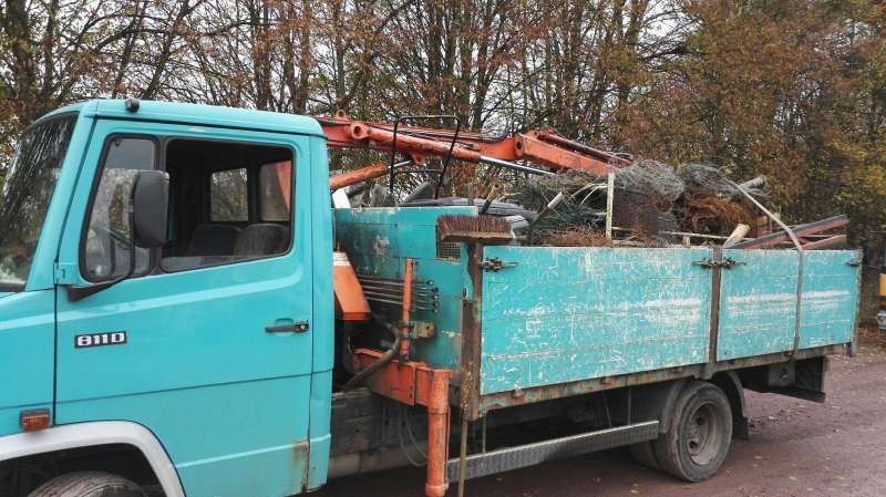 Ein kontrollierter LKW (Foto: Polizei)