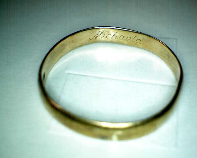Ring mit Gravur "Michaela"