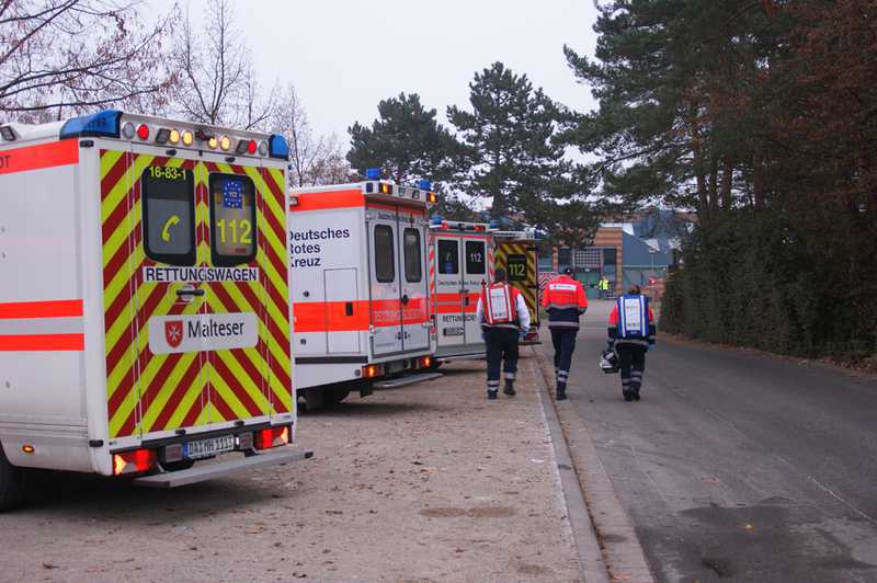 Auf Grund der großen Anzahl von Betroffenen wurde ein Massenanfall von Verletzten ausgerufen.