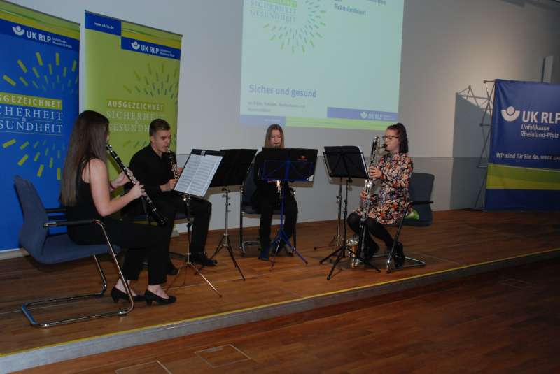 Musikalische Umrahmung durch das Klarinettenquartett des Musikgymnasiums Montabaur (Foto: UK RLP)