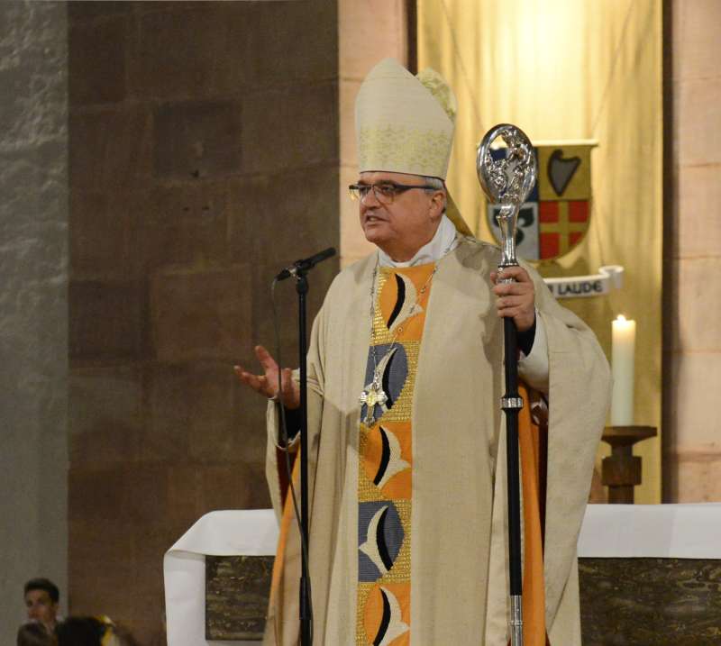  Bischof Dr. Karl-Heinz Wiesemann bei der Predigt (Foto: Klaus Landry)