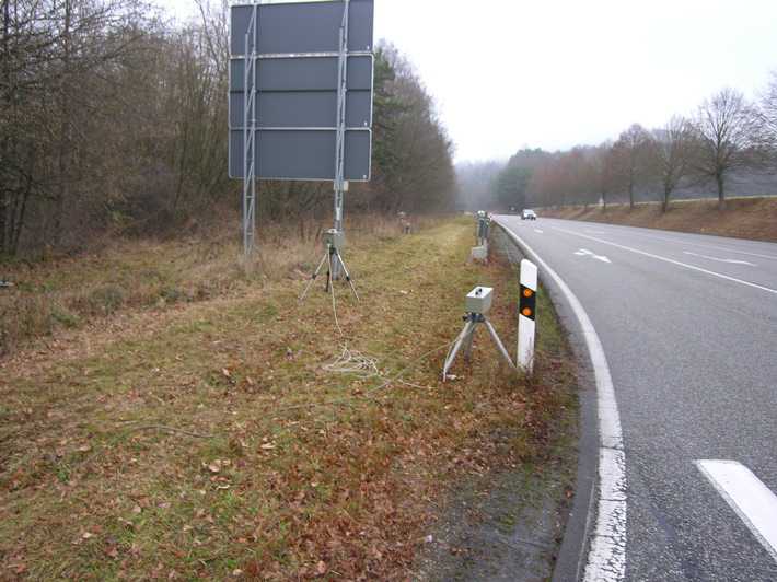 Radarkontrolle an der Geiselberger Kreuzung