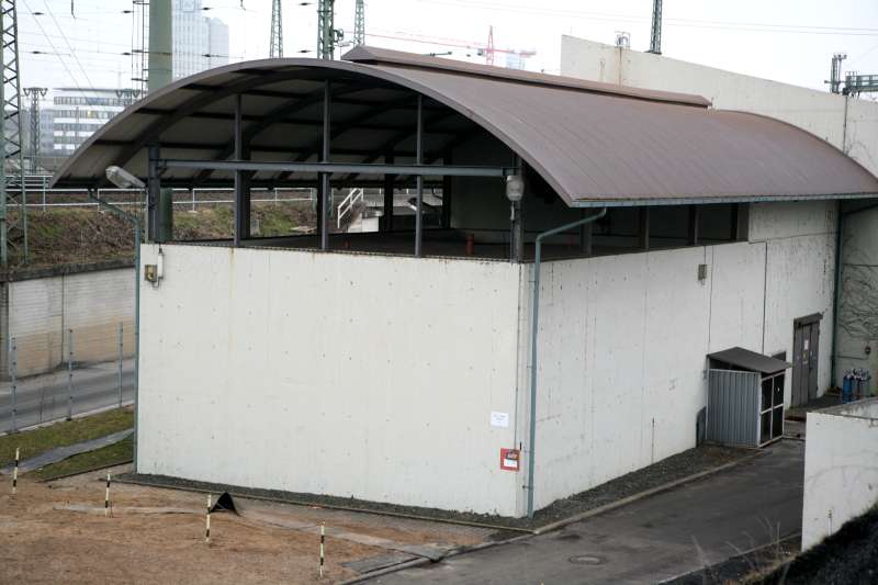 Ammoniaklager auf dem Gelände des Heizkraftwerks West (Foto: Mainova AG)