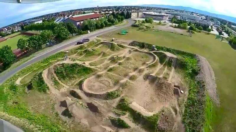 Blick auf die Haßlocher Dirtbahn (Foto: Gemeindeverwaltung)