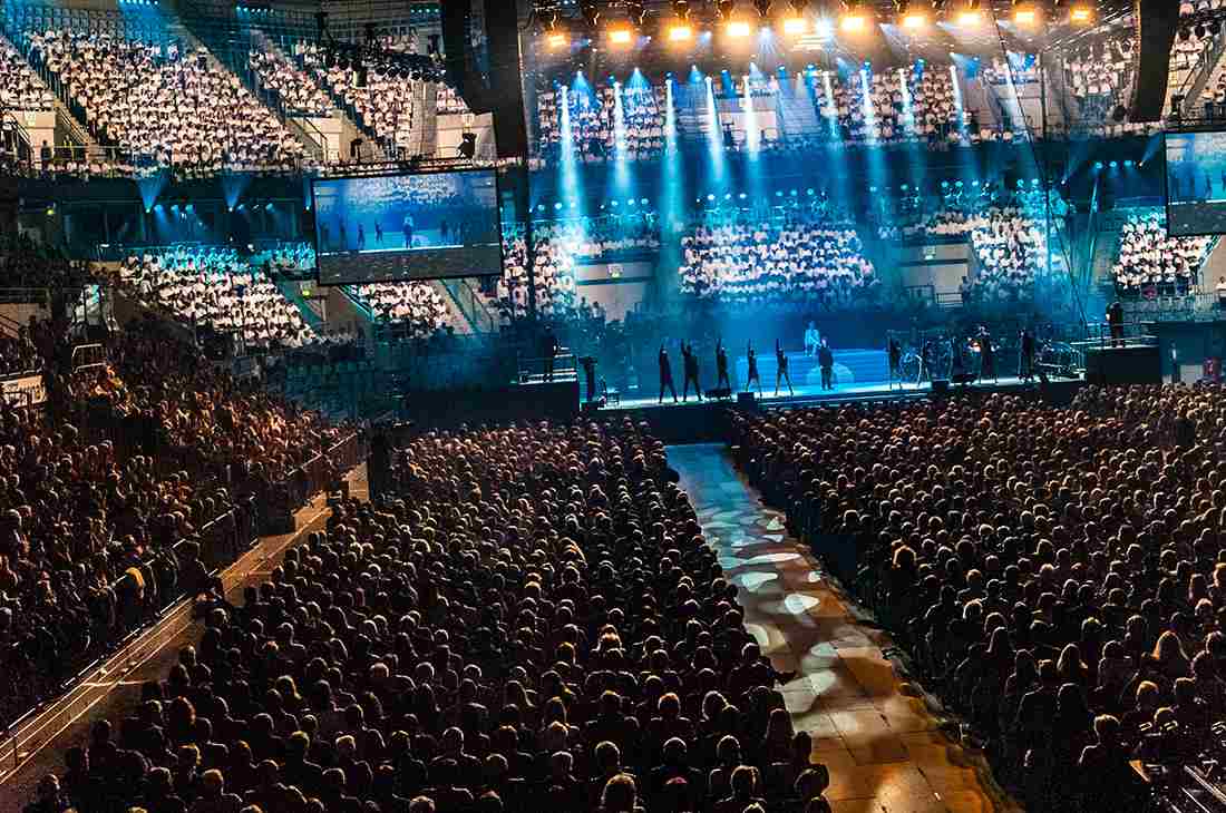 Das Pop-Oratorium MARTIN LUTHER in der SAP-Arena (Foto: Helmut Dell)