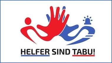 Logo der Kampagne "Helfer sind tabu!"