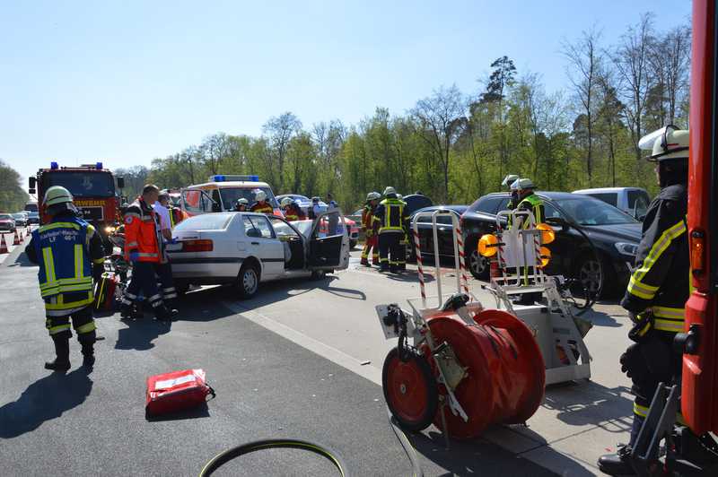 Die Feuerwehr Bruchsal hatte alle Hände voll zu tun