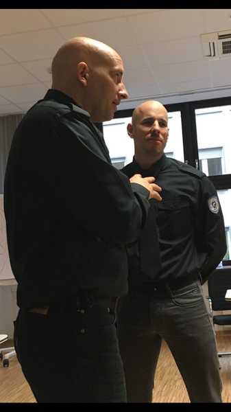 Markus Leib und Andreas Bischoff - Zwei Trainer von City Protect im Seminar bei der IHK Rhein-Neckar