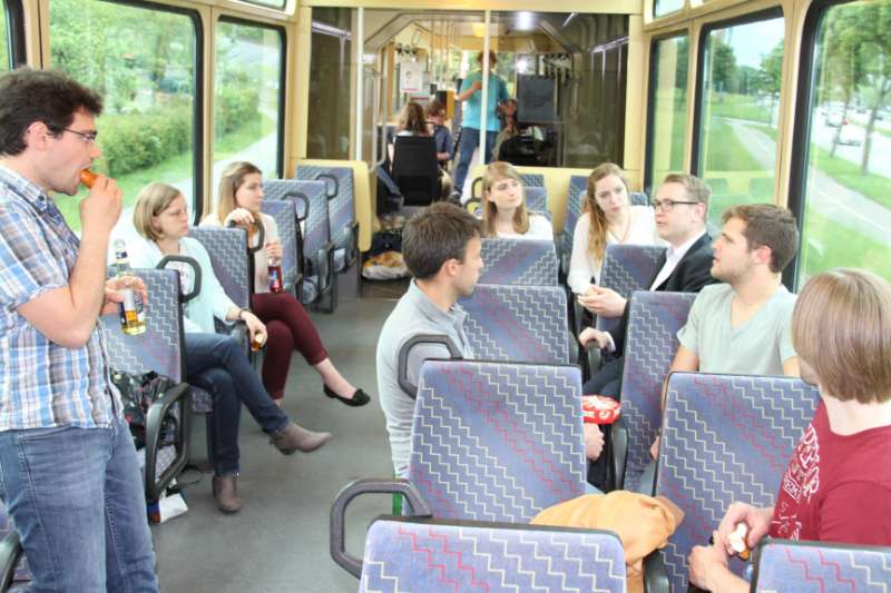 spannende Diskussionen rund um die Themen Öffentlicher Nahverkehr, Verkehrsplanung und Verkehrstechnik standen bei der ersten Auflage der „Stadtbahn-Gespräche“ am Donnerstag, 18. Mai, auf der Agenda (Foto: KVV)