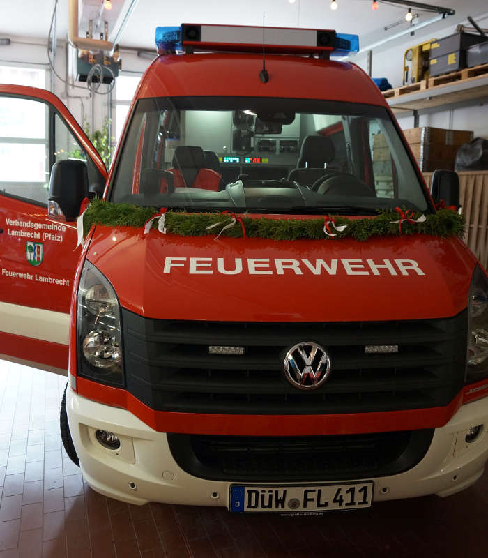 Der neue ELW 1 der Feuerwehr Lambrecht (Foto: Holger Knecht)