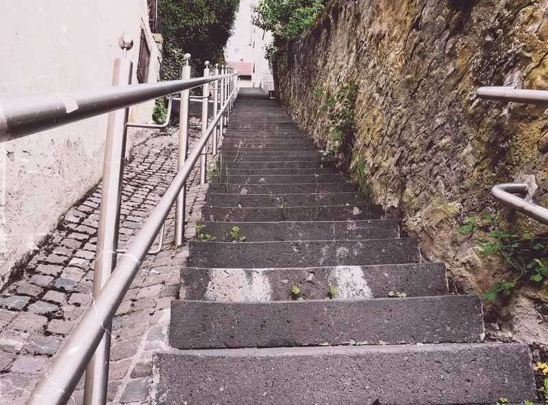 Ideal für eine gute Kondition - Ein Treppenlauf