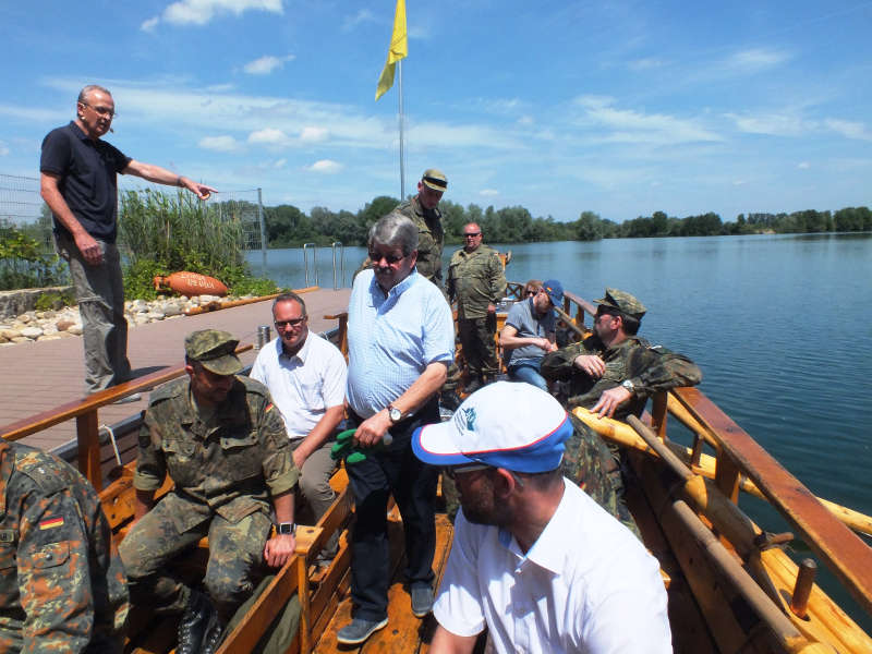 Auf der "Lusoria Rhenana" (Foto: Bundeswehr)