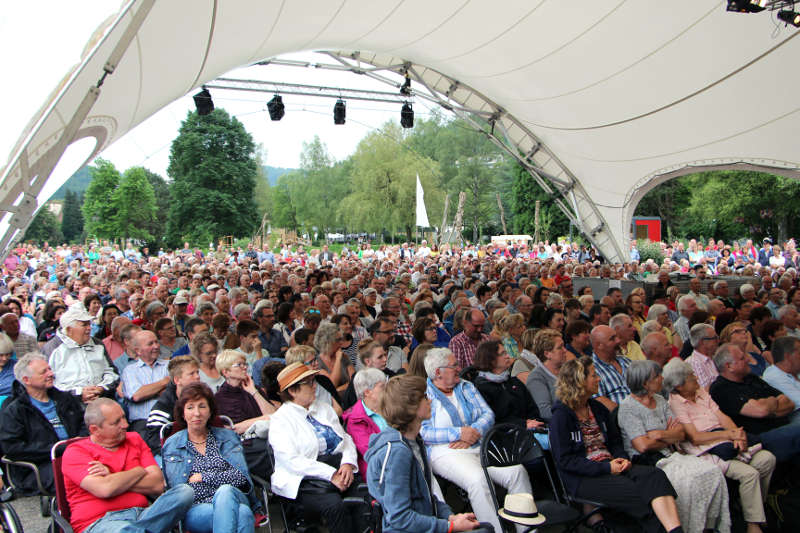 Bei Christoph Sonntag war jeder Sitzplatz begehrt. (Foto: Gartenschau Bad Herrenalb 2017)