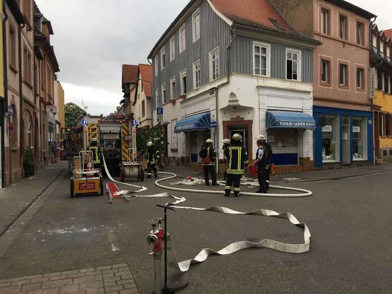 Eine durchtrennte Gasleitung erforderte den Einsatz der Feuerwehr