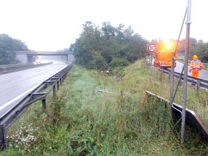 Verunfalltes Fahrzeug