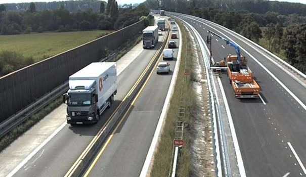 Baustelle BAB 6 - der Verkehr rollt wieder