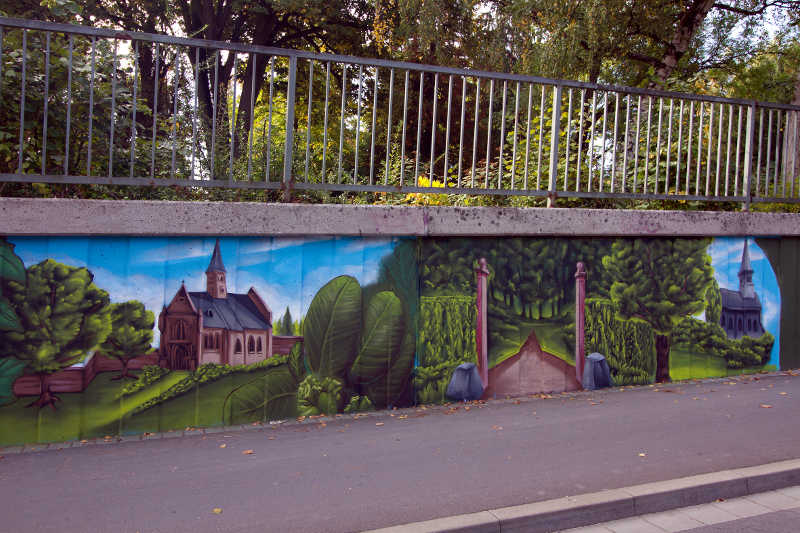 Graffiti Friedhof Mainz