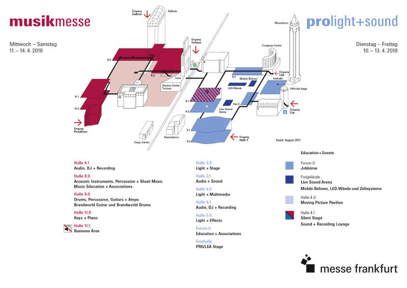 Geländeplan (Quelle: Messe Frankfurt)