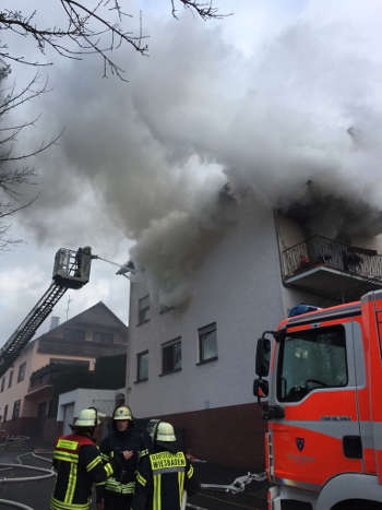 Rauchentwicklung (Foto: Feuerwehr Wiesbaden)