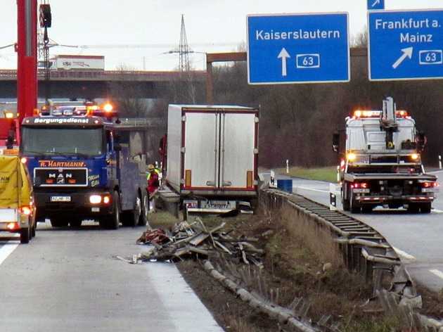 Lkw-Unfall Alzeyer Kreuz