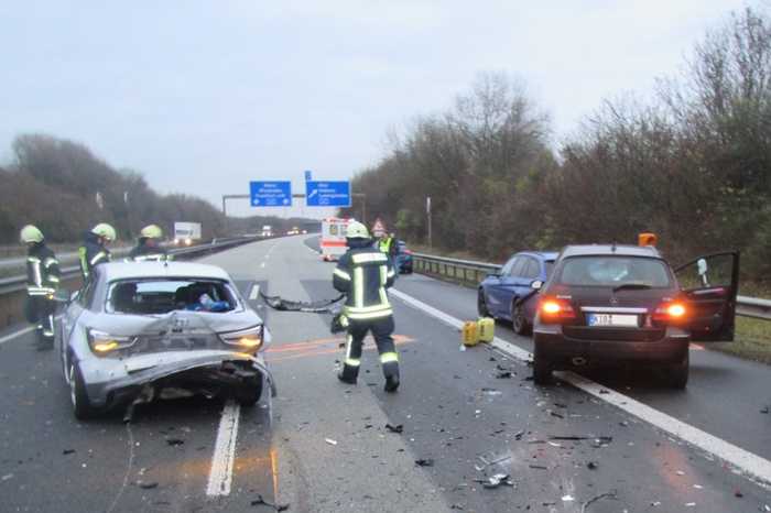 Schwerer Unfall A63