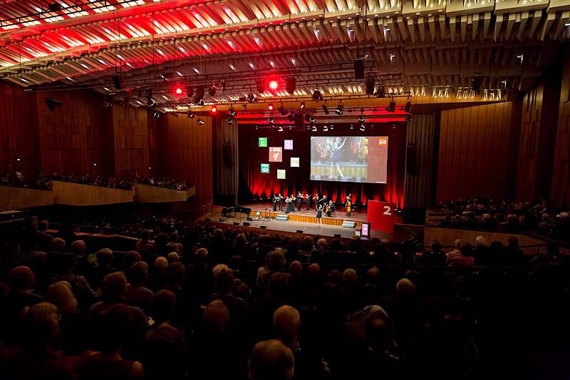 Der Festakt im Mozartsaal des Rosengartens beim Neujahrsempfang 2018 der Stadt Mannheim (Quelle: Stadt Mannheim, Foto: Andreas Henn)