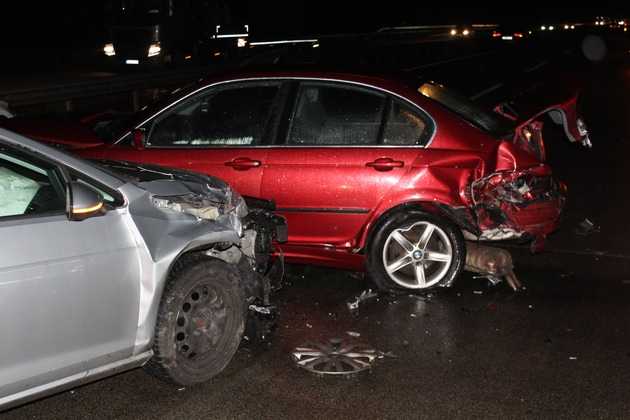 Unfallstelle auf der A6