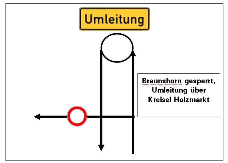 Umleitung (Quelle : Stadtverwaltung Bad Kreuznach)
