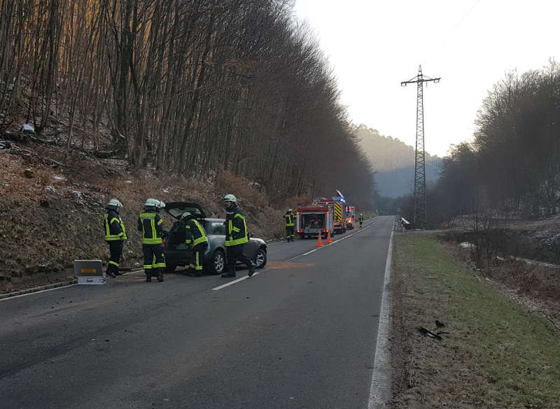 Einsatzstelle (Foto: Presseteam der Feuerwehr VG Lambrecht)