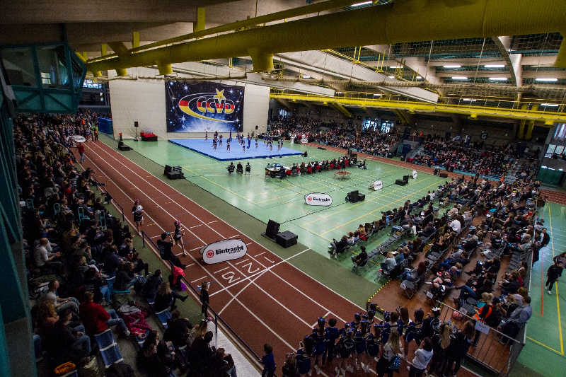 Volle Halle in Hanau: Die August-Schärttner-Halle war während der Regionalmeisterschaft Südwest bis auf den Platz gefüllt. (Foto: Arndt Götze)