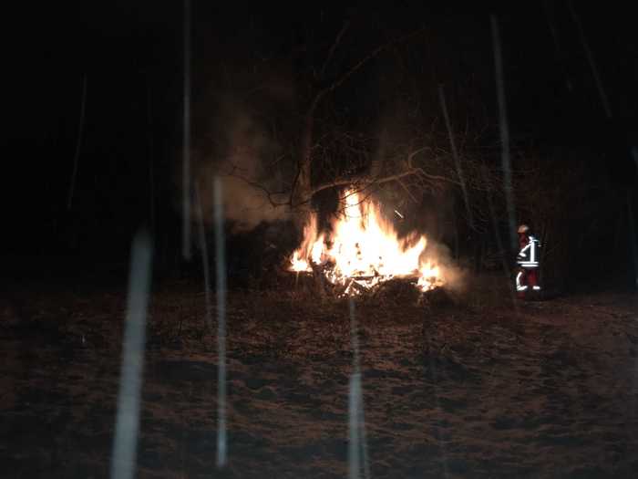 Holzhaufenbrand