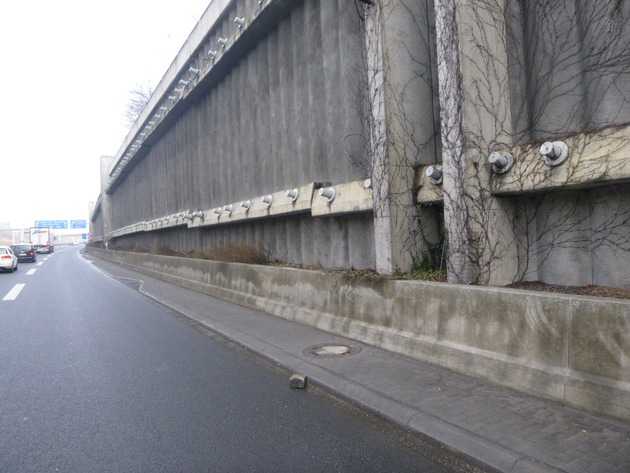 Bereich Hechtsheimer Tunnel