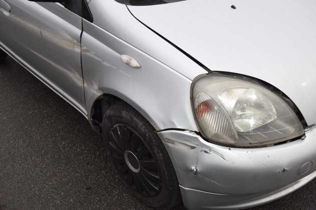Unfallschäden am Toyota Yaris