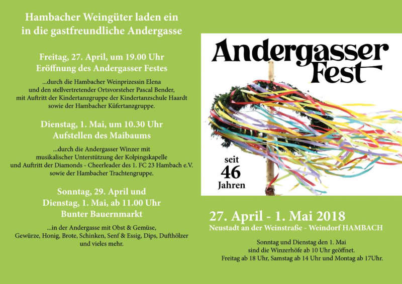 Andergasser Fest (Quelle: Ortsverwaltung Neustadt-Hambach)