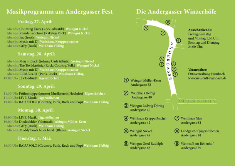 Andergasser Fest (Quelle: Ortsverwaltung Neustadt-Hambach)