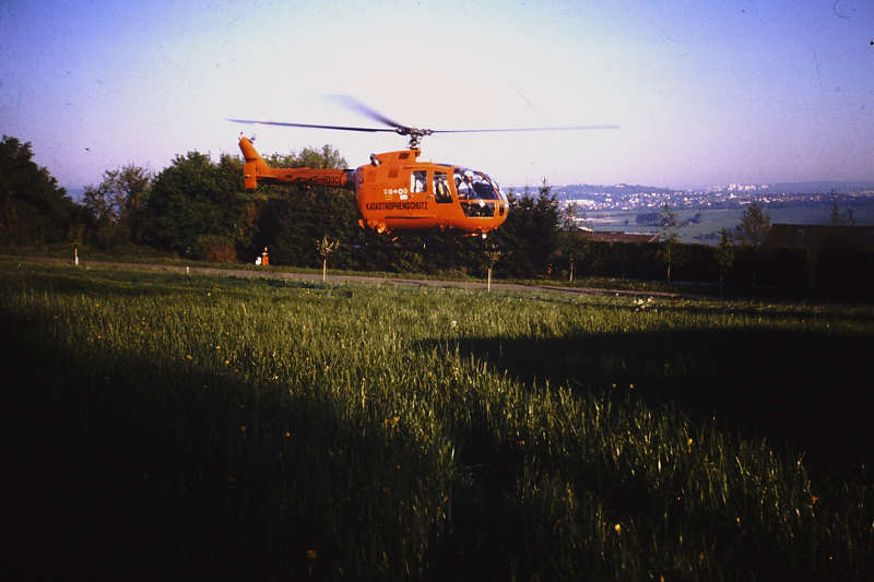 Christoph 16 im Jahr 1983. (Quelle: Rettungsleitstelle Saarbrücken)