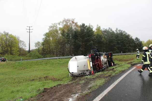 Unfallstelle an der B9