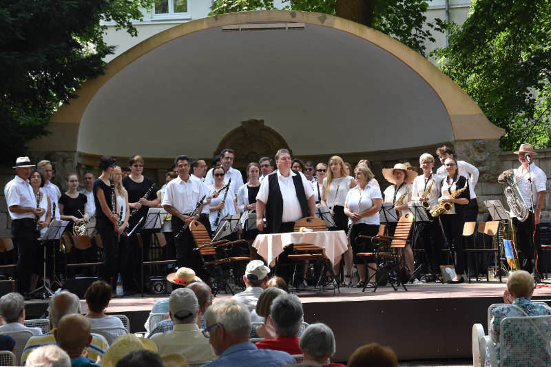 Auch die musikalische Begleitung übernahm – natürlich – die Stadtkapelle selbst mit ihrem Sinfonischen Blasorchester. (Foto: Stadt Landau in der Pfalz)