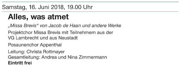 Konzert "Alles was atmet"