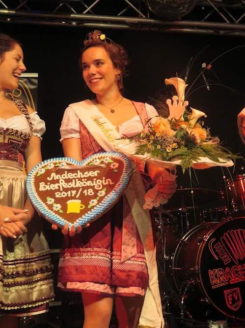 Die amtierende Bierfestkönigin Davina Weintz (Foto: Gemeindeverwaltung Haßloch)