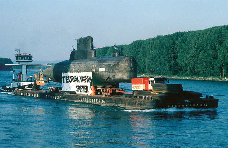 U9 auf Ponton (Foto: Technik Museum Speyer)